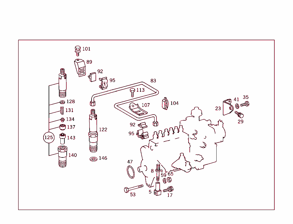 Nozzle Holder,Lines & Attachment Parts