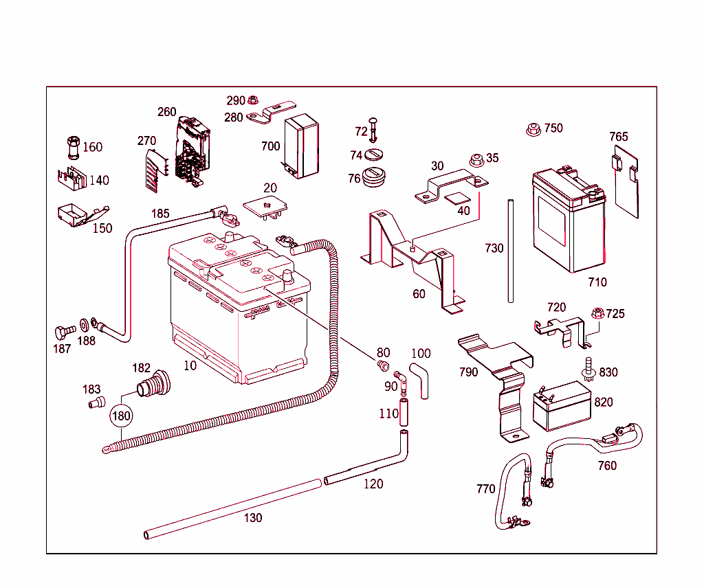 Battery,Starter/Alternator Cable