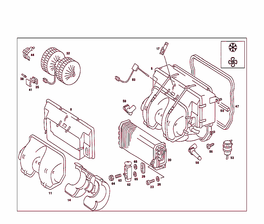 Air Conditioner Case With Blower