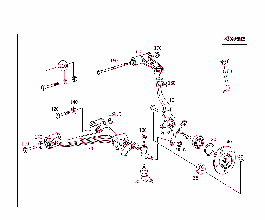 4Matic Steering Knuckle & Control Arm
