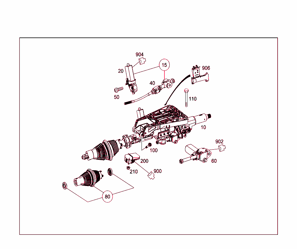 Steerg.column Jacket Tube & Steerg. Shaft