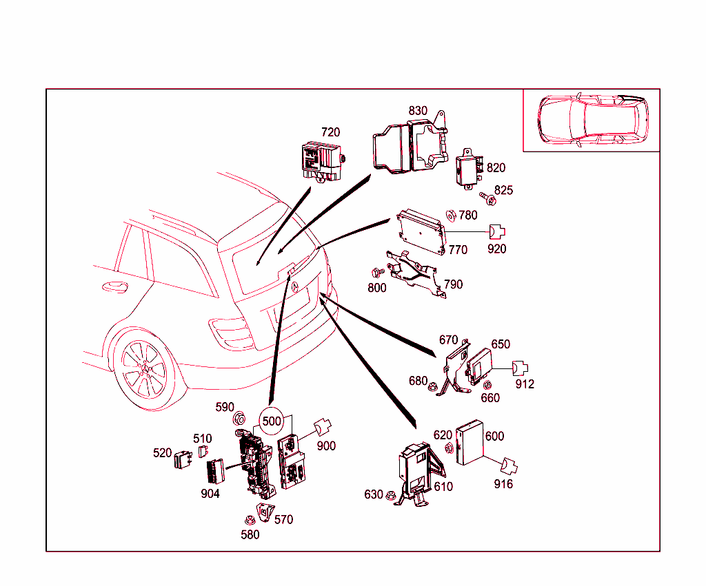 Control Modules And Relay In Trunk