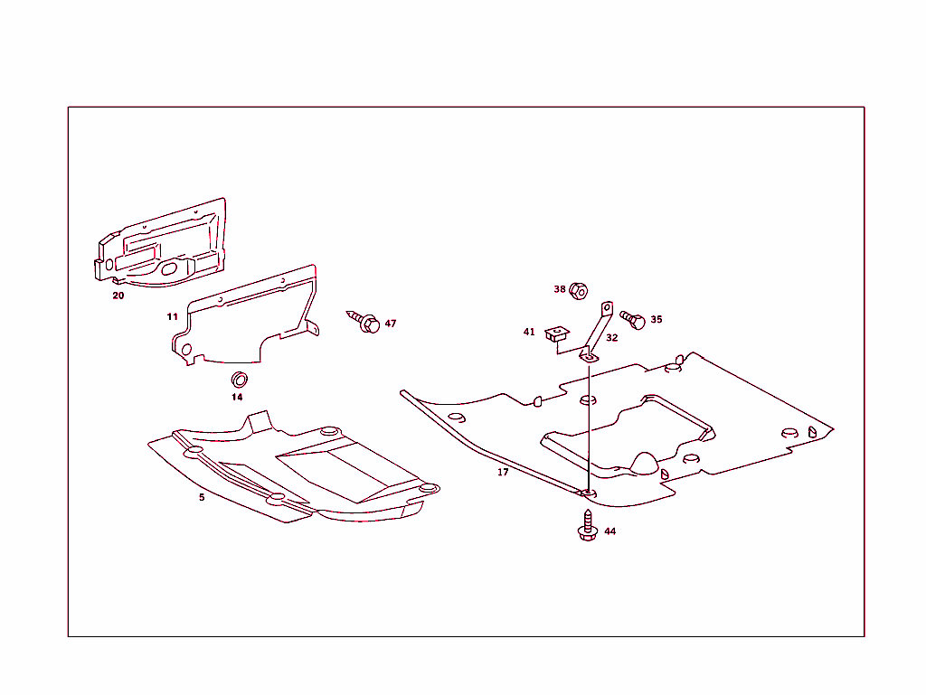 Engine Compartment Panelling, Gasoline Vehicles