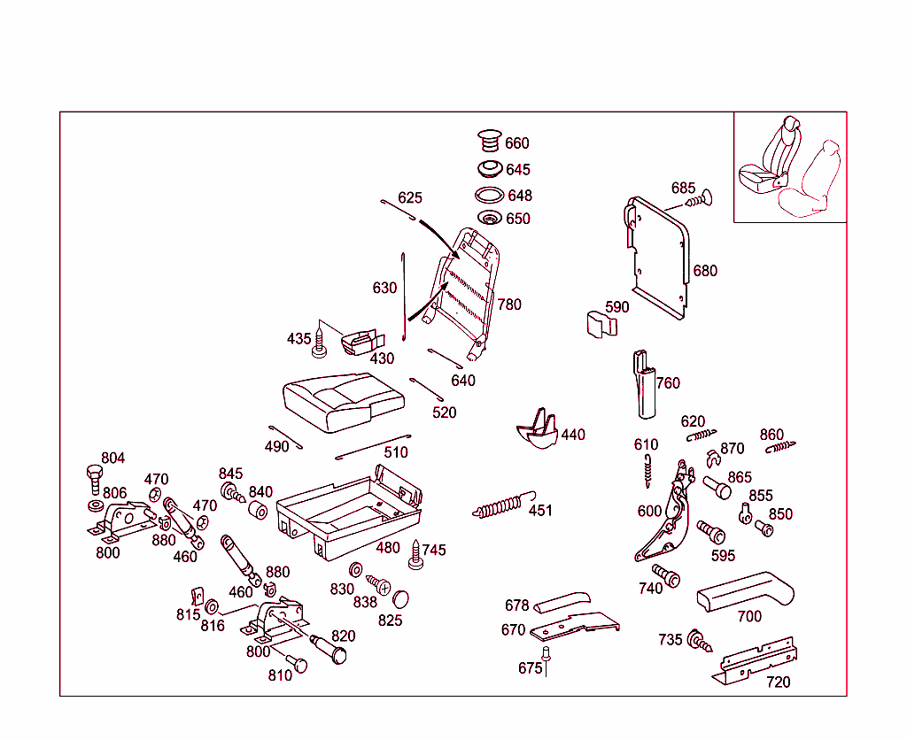 Right Rear Single Seat