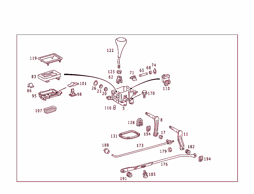 Floor Shift Used With Automatic Fourspeed Transmission