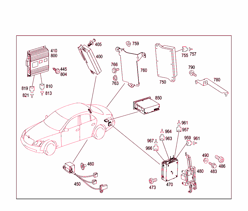 Control Modules And Relay In Trunk