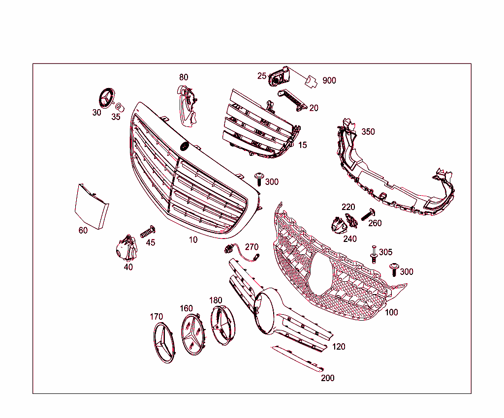 Radiator Grille Shell