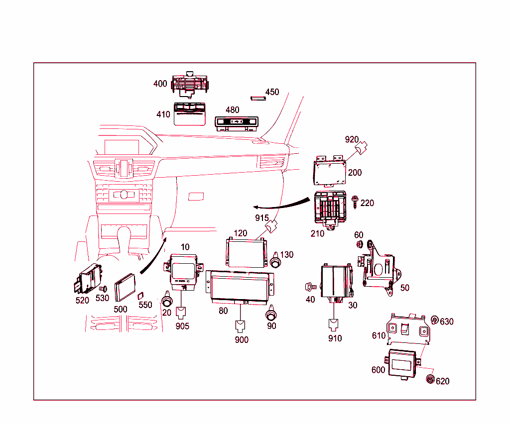 Electrical Compartment In Co-Driver`s Legroom