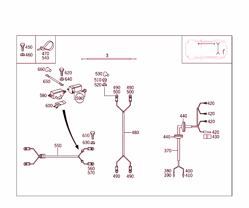 Tail Lamp Cable Harness