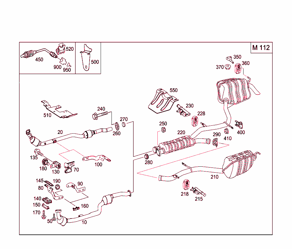 Exhaust System Used On Six-Cylinder Gasoline Vehicles