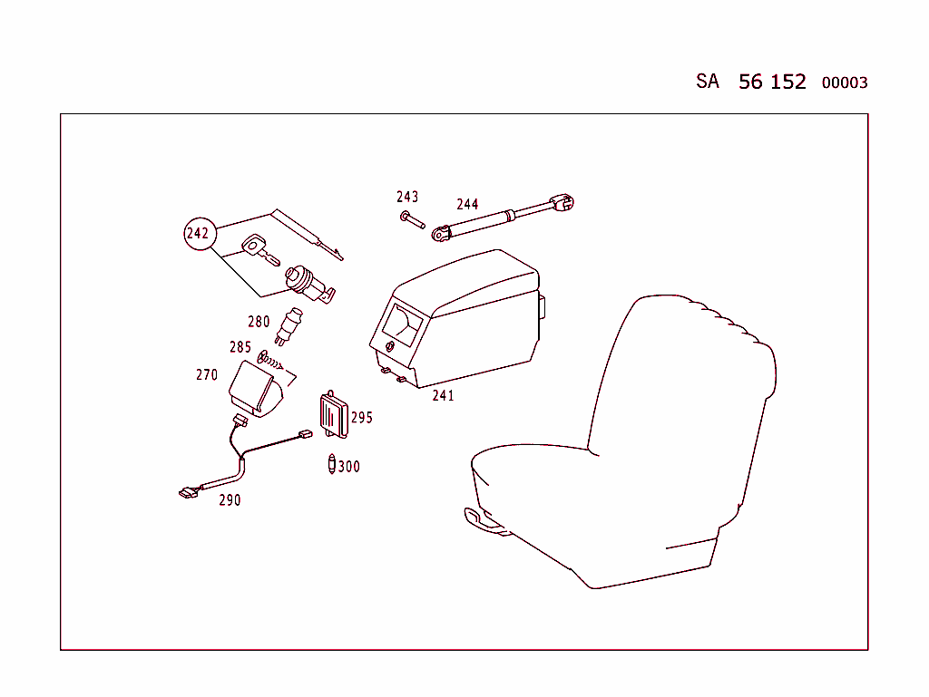 Box Between Front Seats,Lockable