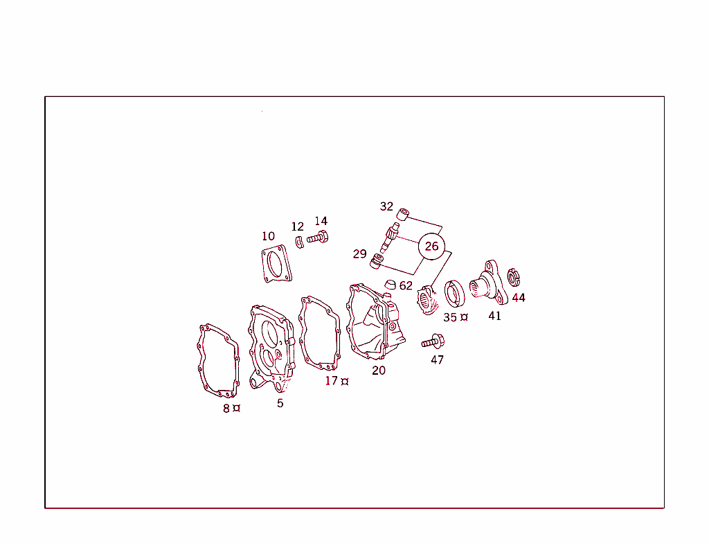 Intermediate Piece,Rear Cover, Joint Flange