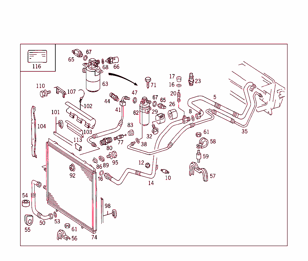 Refrigerant Line Arrangement