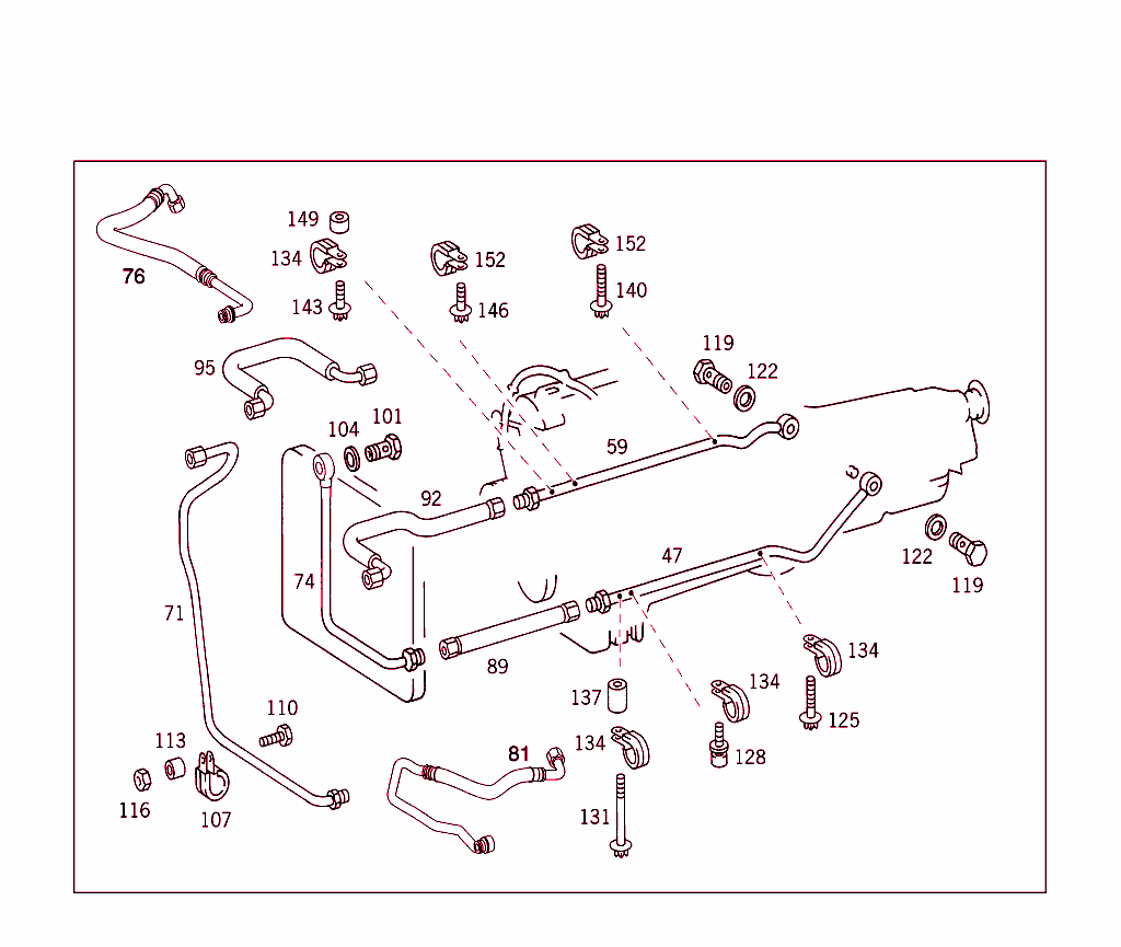 Detachable Transmission Components,Oil Filler Pipe,C-Class