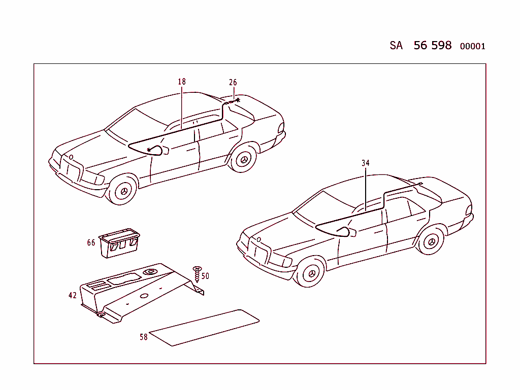 Additional Parts Used For Radiophone Receiver Set In Luggage Compartment