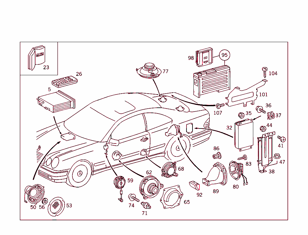 Radio Set, Remote Control, Amplifier, Cd-Player, Loudspeaker