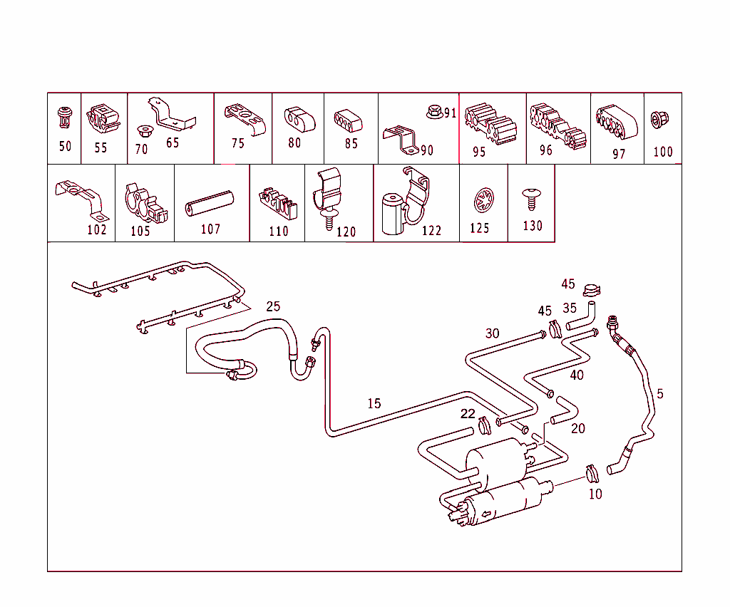 Fuel Lines, Gasoline Vehicles