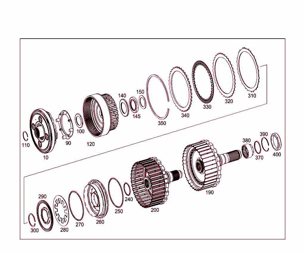 Multidisk Clutch K27, Planet. Gear Set 4