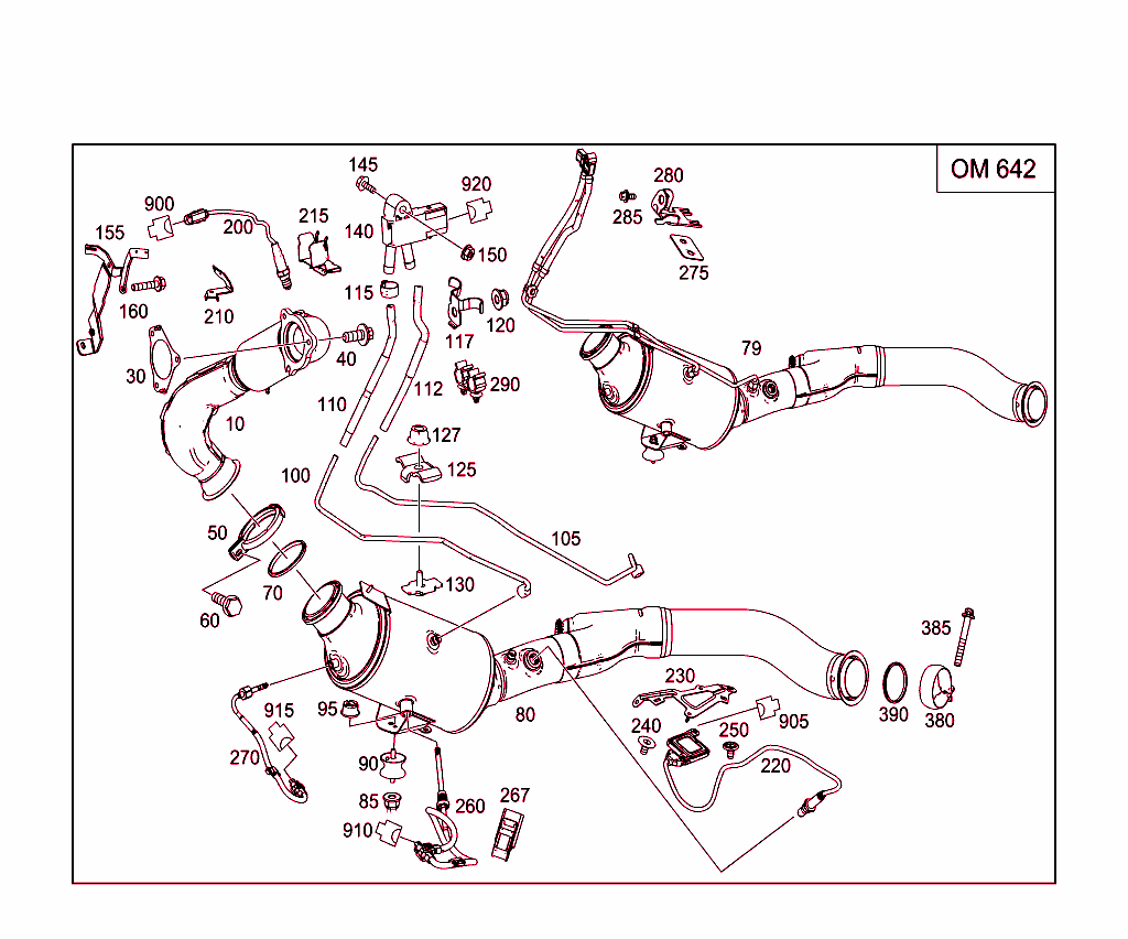 Exhaust System For Six-Cylinder Diesel Vehicles