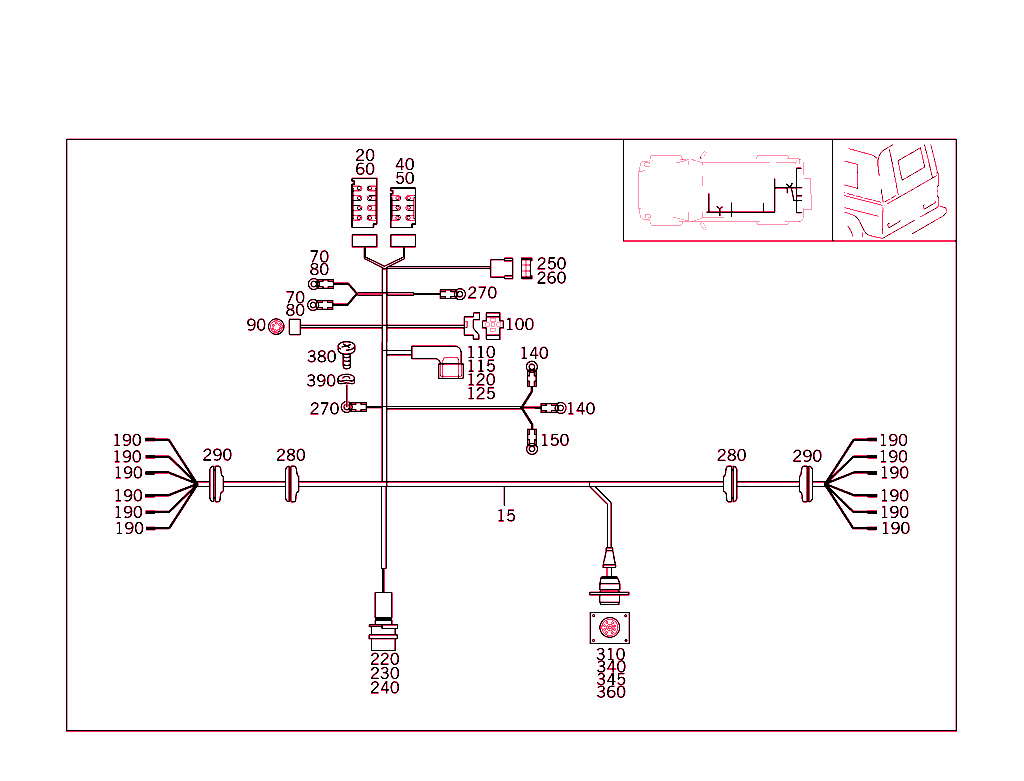 Tail Lamp Cable Harness