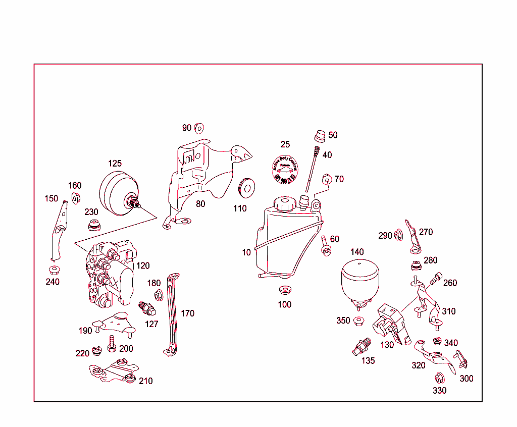 Oil Tank & Valves Used For "Abc" Hydraulic System