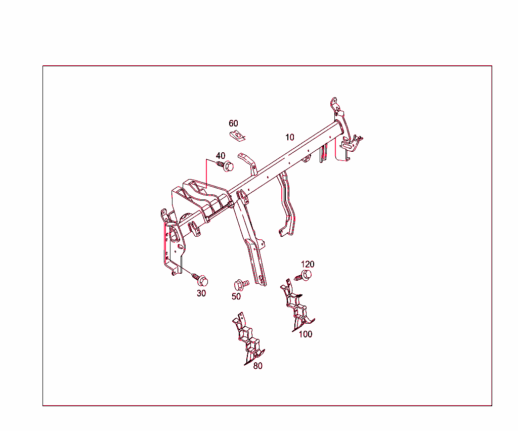 Cross Member Below Instrument Panel