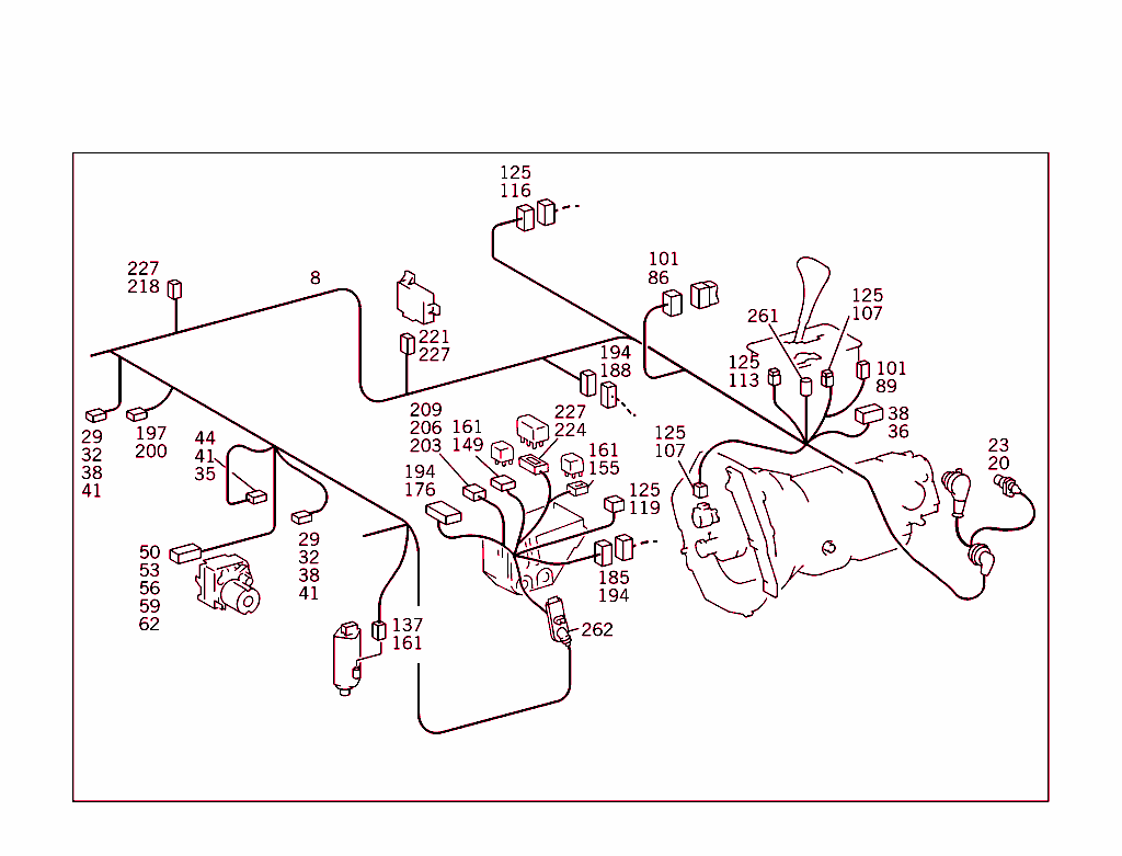 Engine Cable Harness,Body Mounted