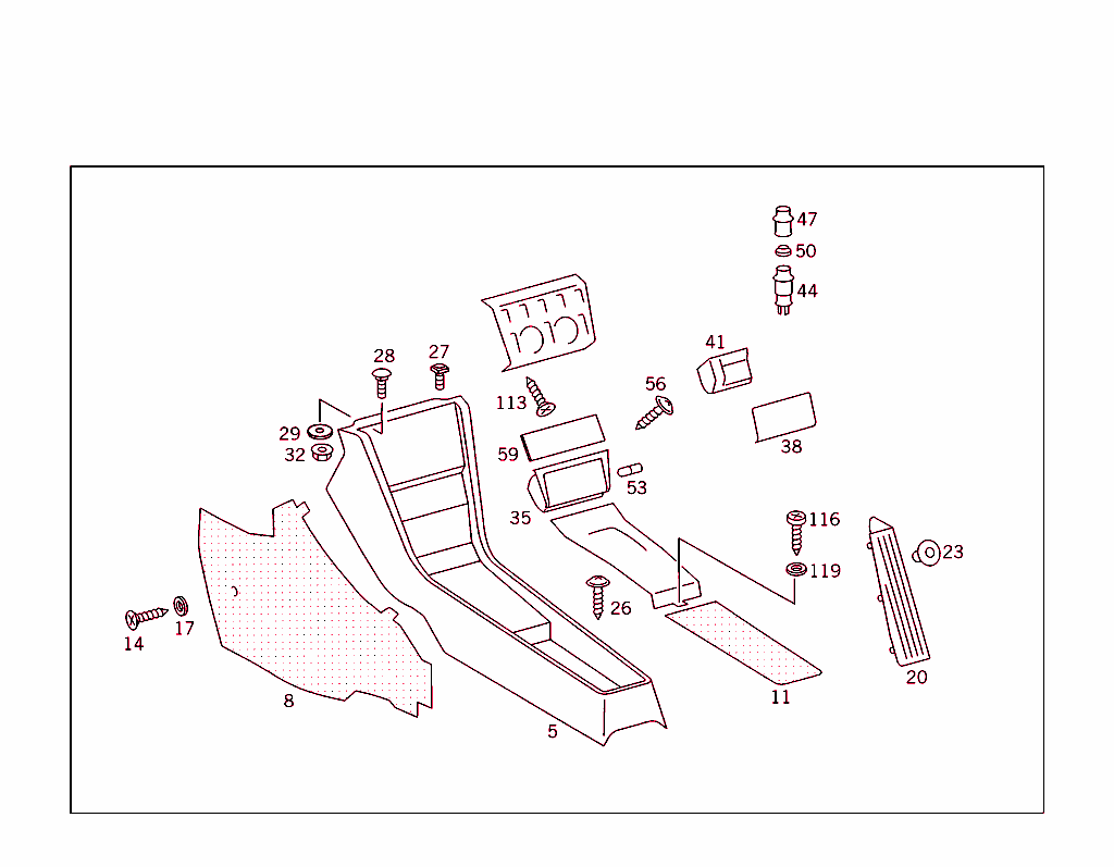 Housing With Tray,Ashtray,And Top Covering