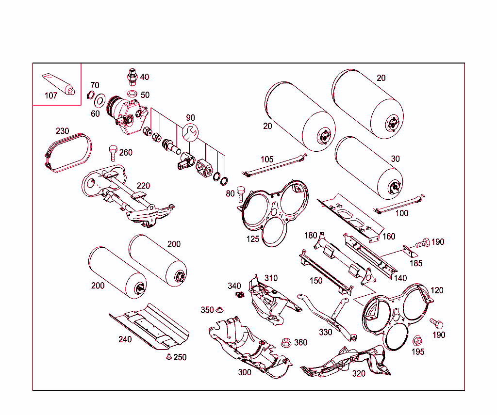 Fuel Tank With Detachable Body Components For Ngt (Natural Gas Powered)