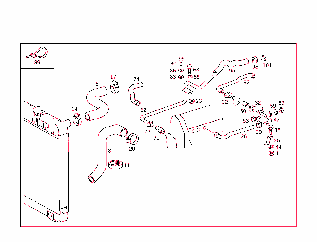 Expansion Tank,Mounting And Hoses
