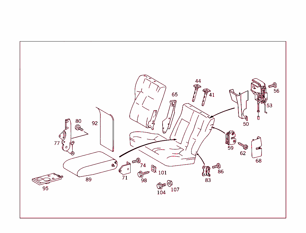 Rear Folding Backrest