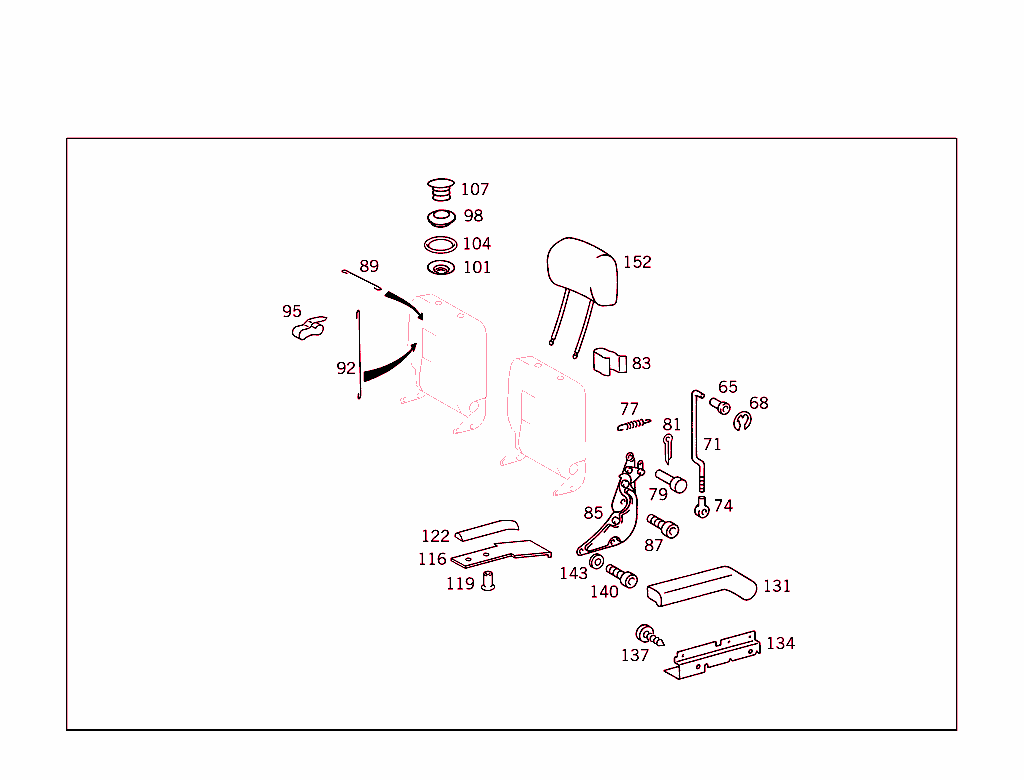 Rear Seat Bench Split (50:50)