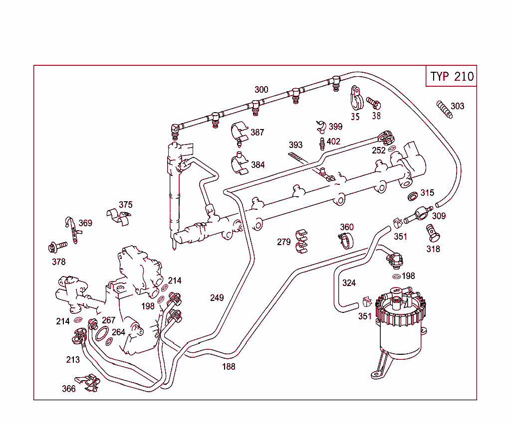 Fuel Filter,Lines And Thermostat