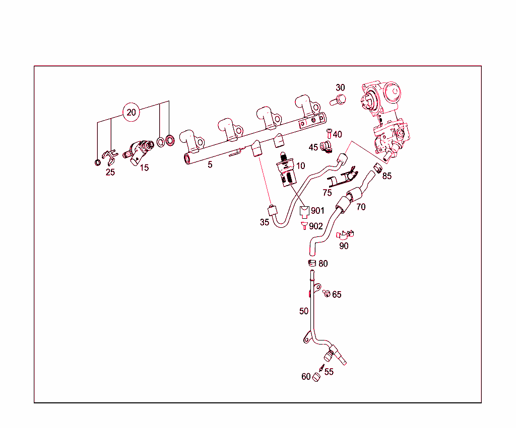 Fuel Distributor,Fuel Lines And Injectors