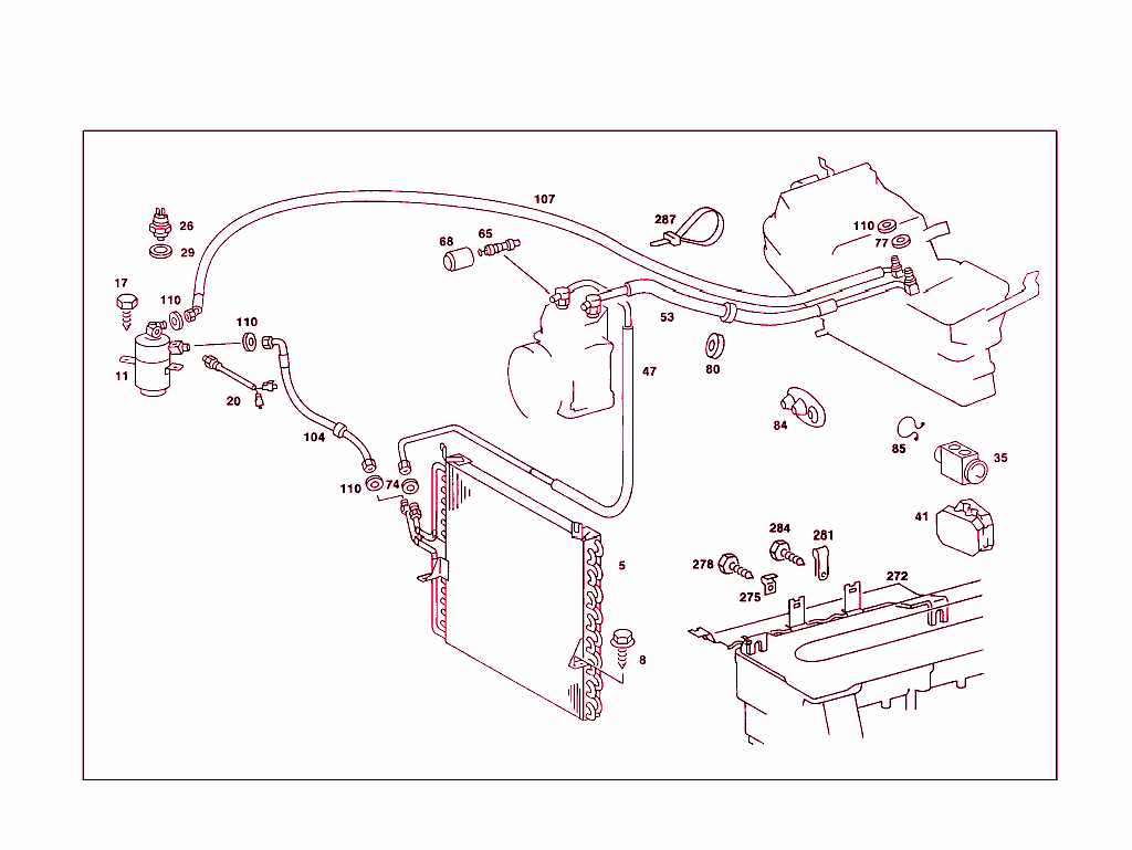 Refrigerant Line Arrangement