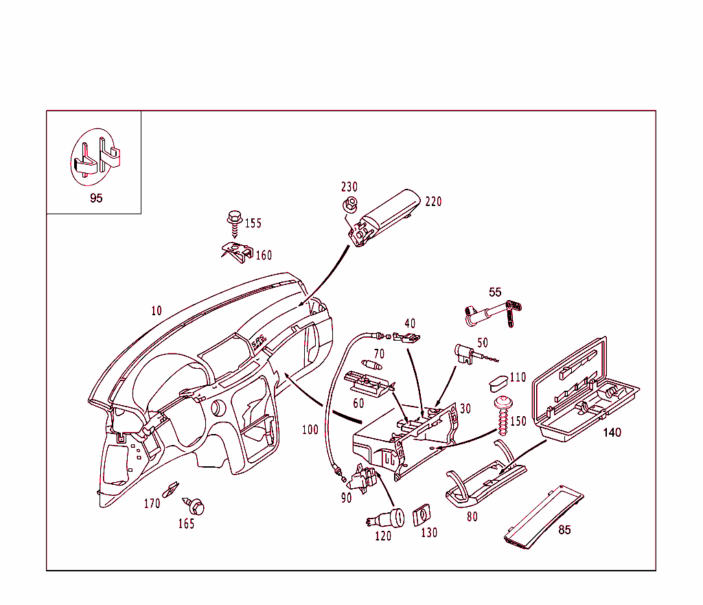 Instrument Panel And Gloves Compartment Box With Passenger Air Bag