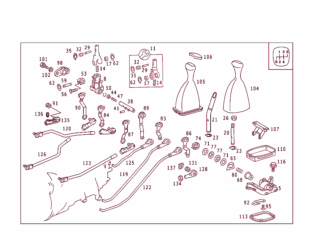Floor Shift Used With Manual Fivespeed Transmission