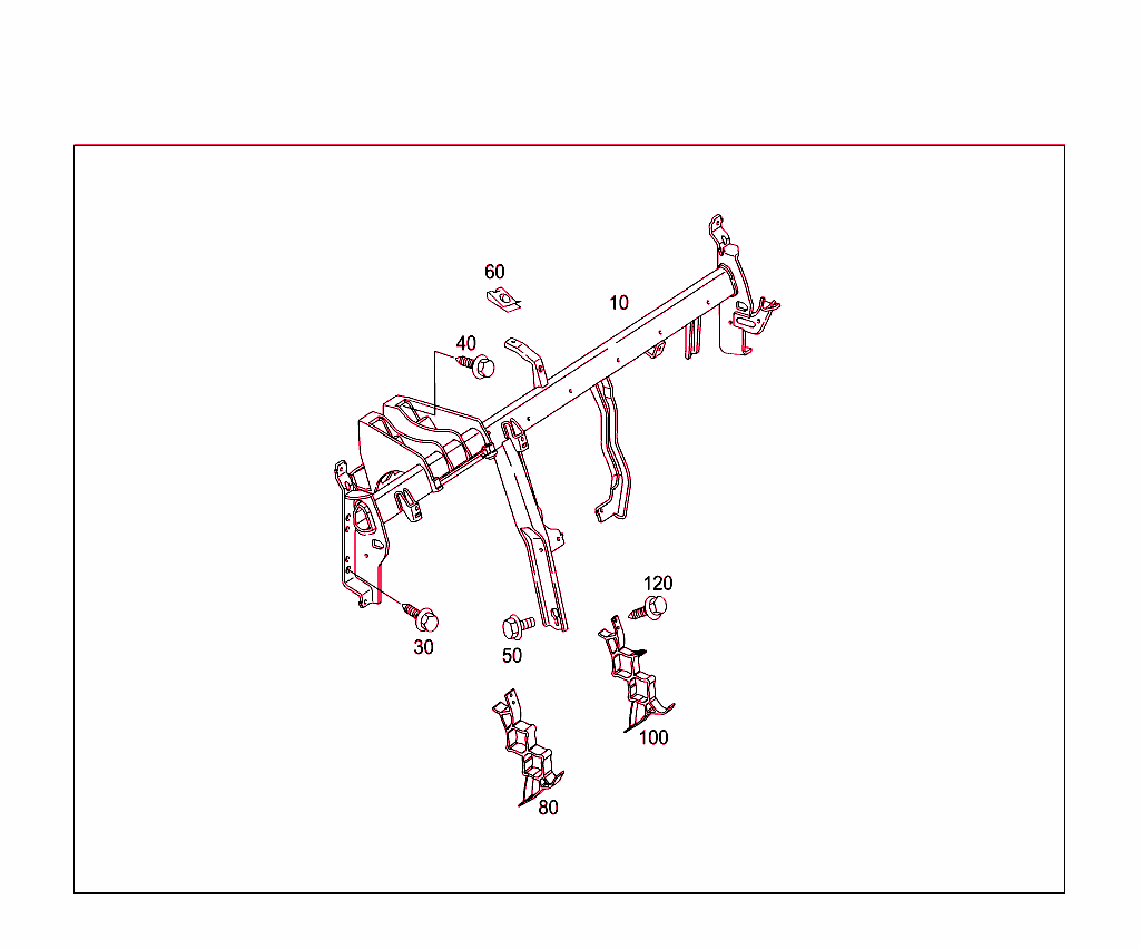 Cross Member Below Instrument Panel