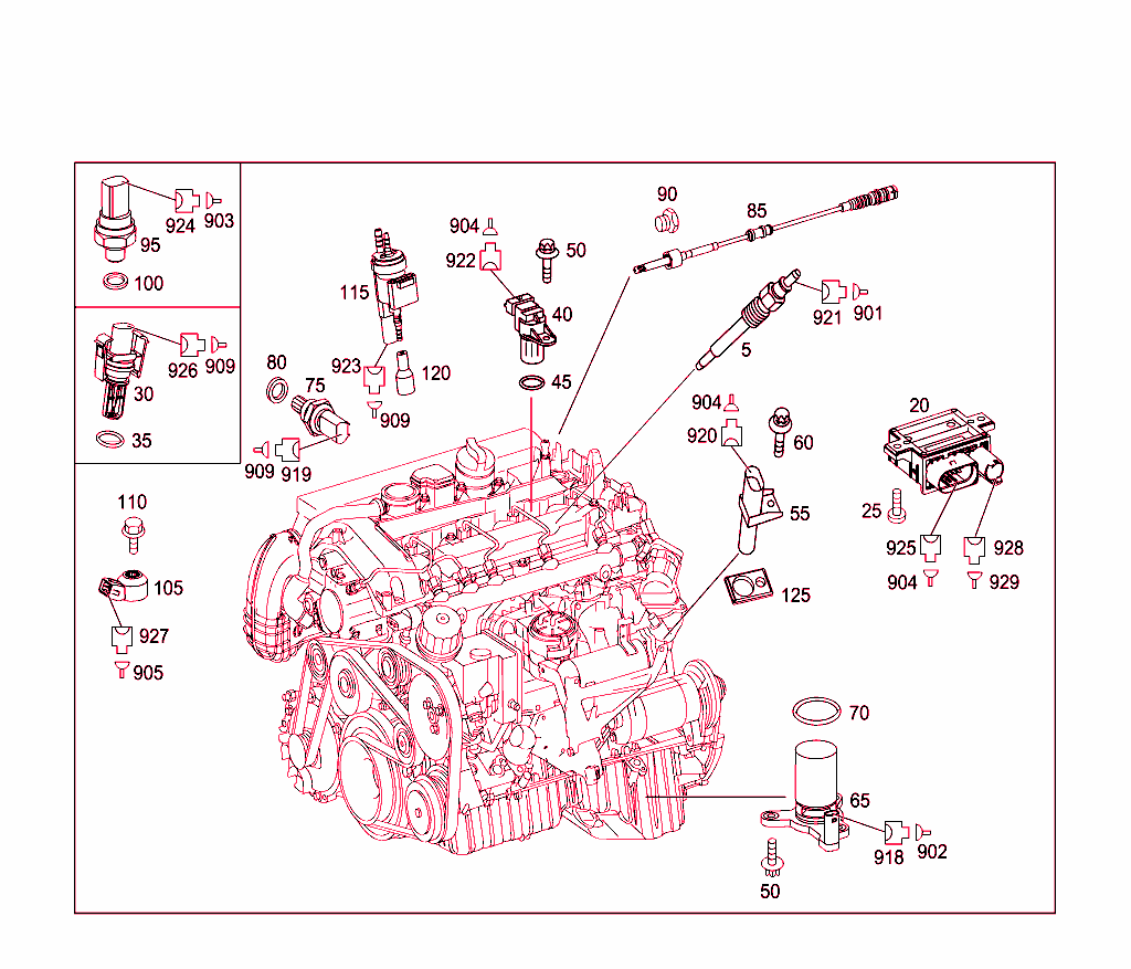 Attachment Parts,Heater Plugs,And Speed Sender Unit