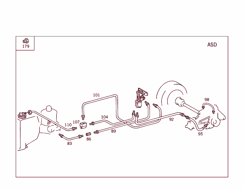 Line Arrangement In Case Of Self-Levelling Device & A S D
