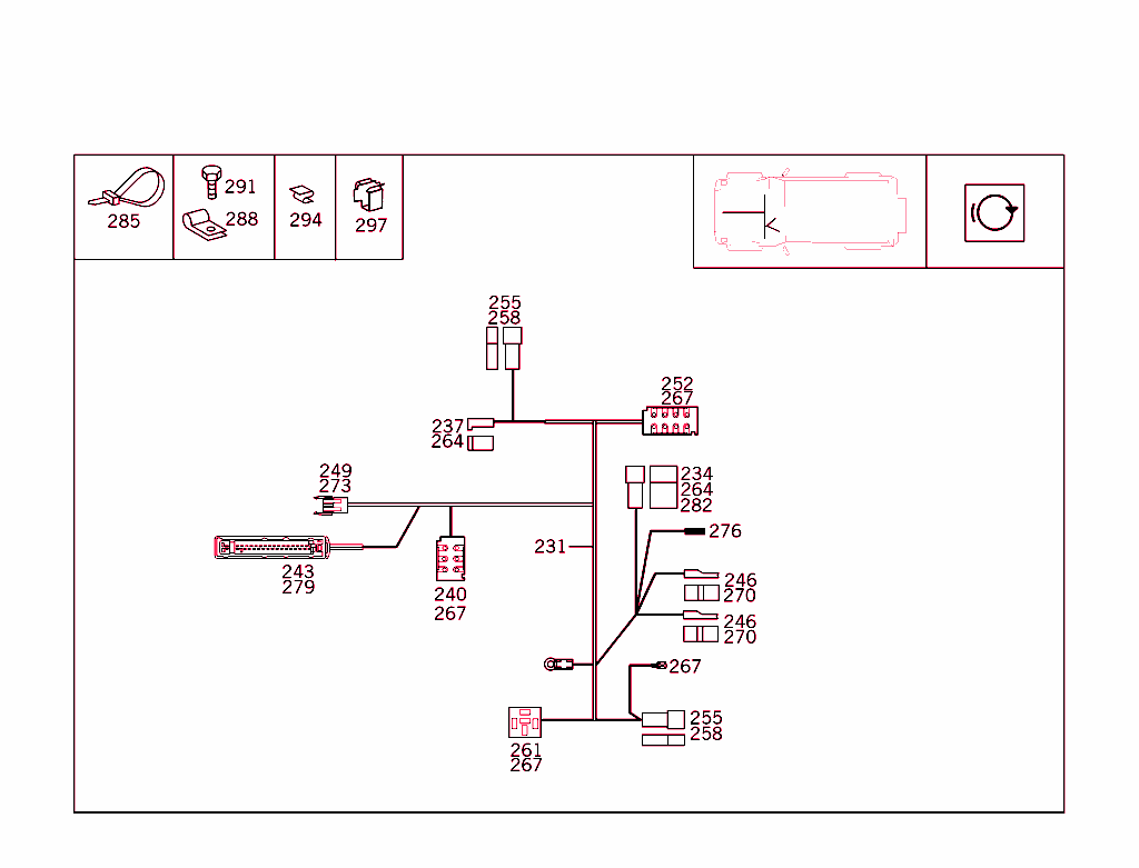 Electric Cables Used For Extra Equipment In Cowl