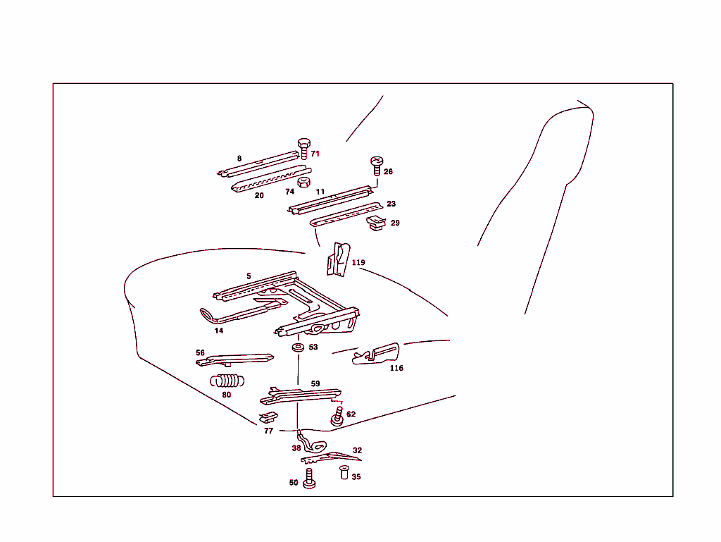 Seat Adjustment W/Height Adjustment, Up To Model Year 9/79
