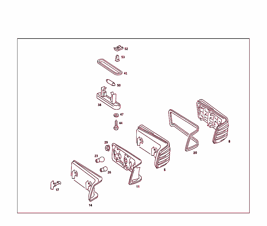 Rear Lamps And License Plate Lamp