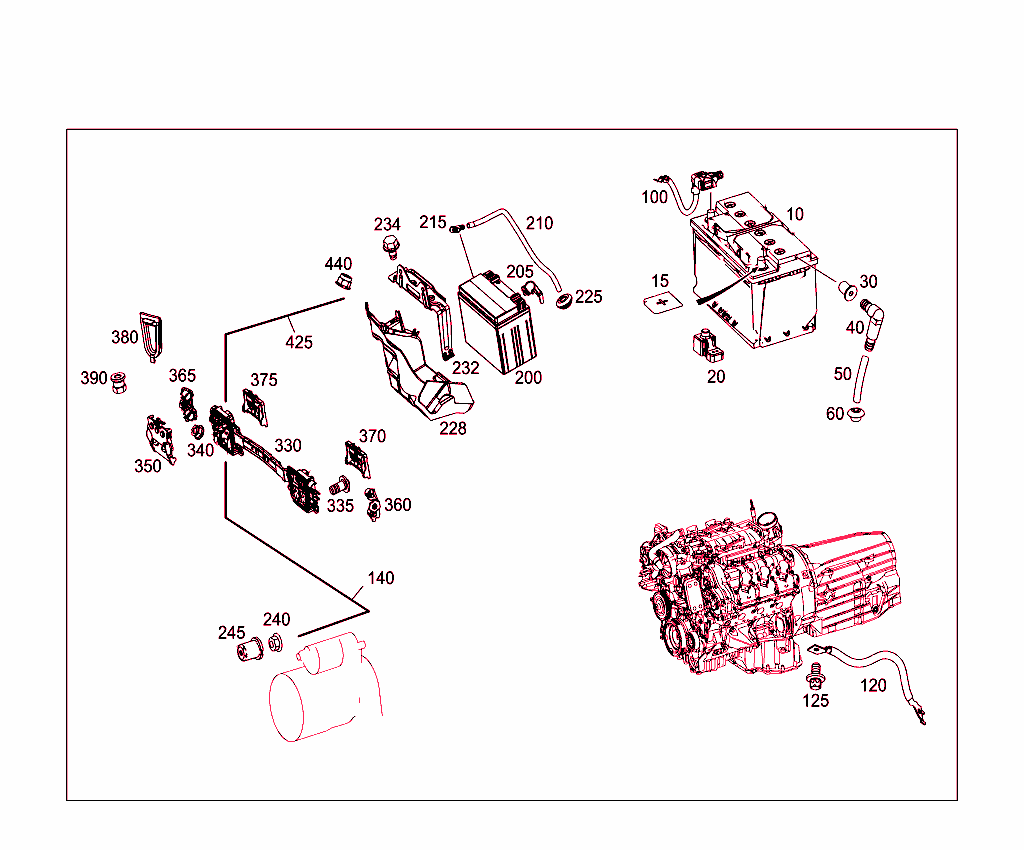 Battery,Starter/Alternator Cable