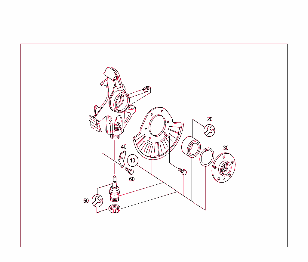 Steering Knuckle And Wheel Hub