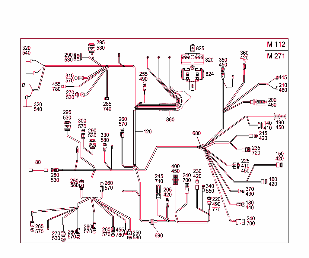 Engine Cable Harness,Body Mounted