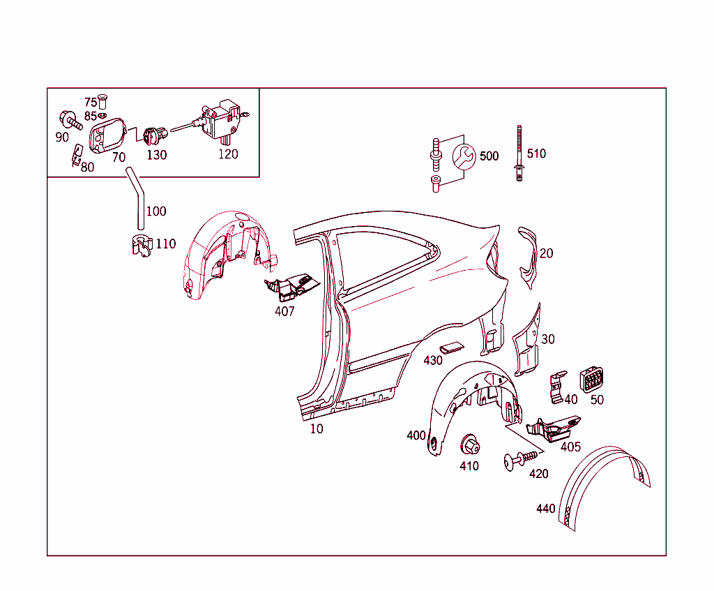 Guardabarros trasero