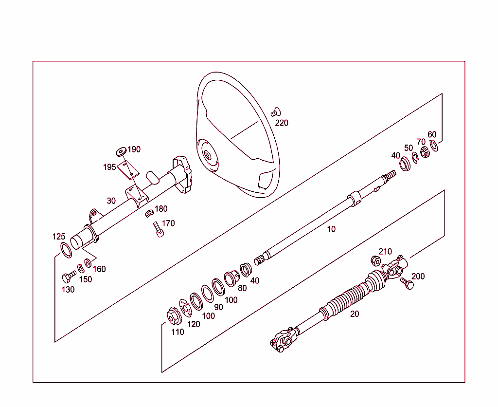 Steerg.column Jacket Tube & Steerg. Shaft