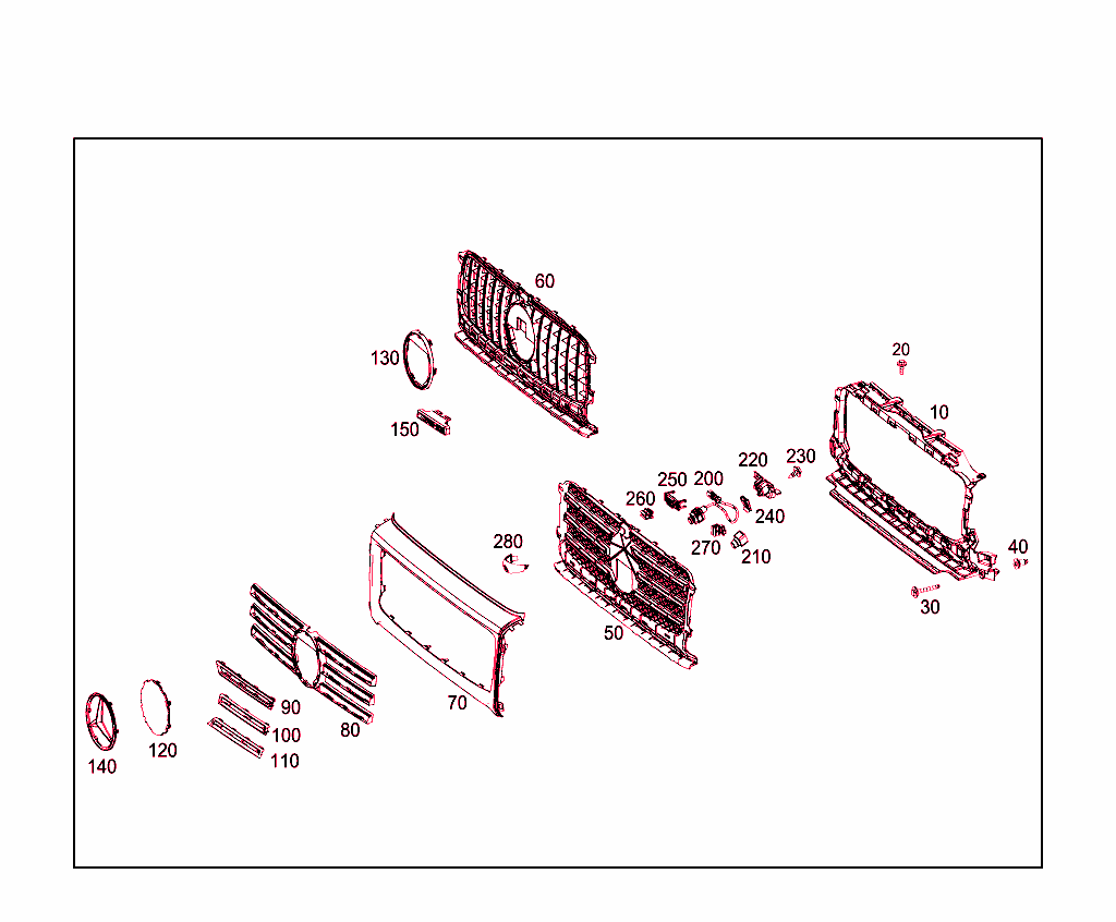 Radiator Grille Shell