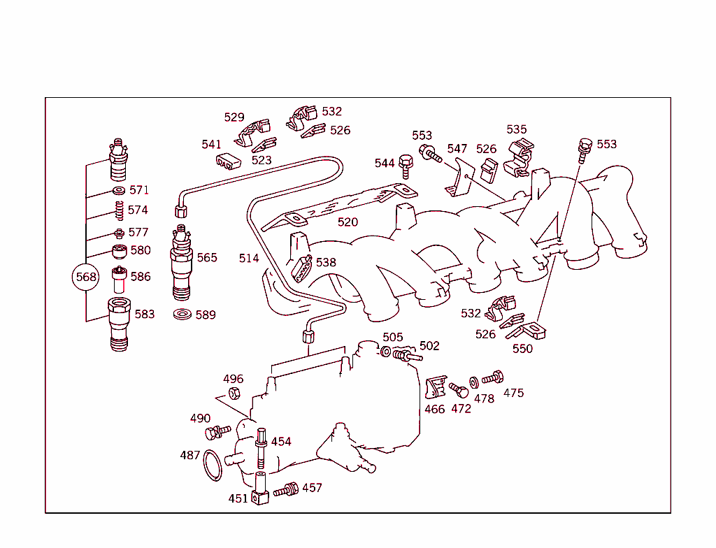 Nozzle Holder,Lines & Attachment Parts